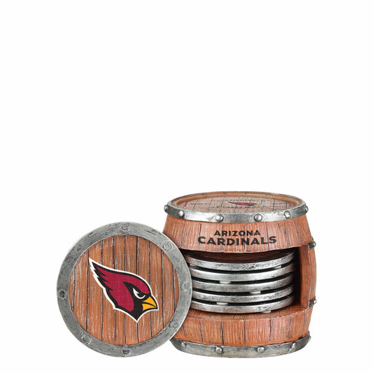 Arizona Cardinals NFL 5 Pack Barrel Coaster Set